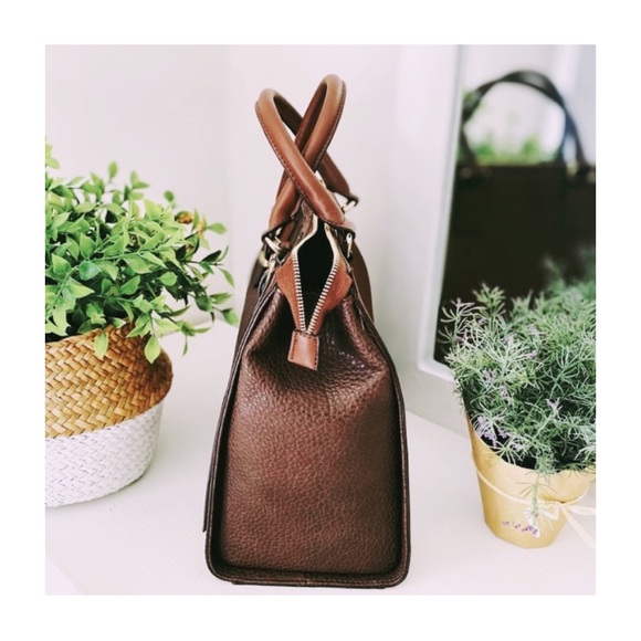 SOLD! ❌ ALDO Brown Leather Tote Bag - Picture 3 of 4